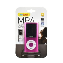 Andowl QPOD5 MP4 Player 8GB 1.8" με Ραδιόφωνο Ροζ Andowl QPOD5 MP4 Player 8GB 1.8" με Ραδιόφωνο Ροζ