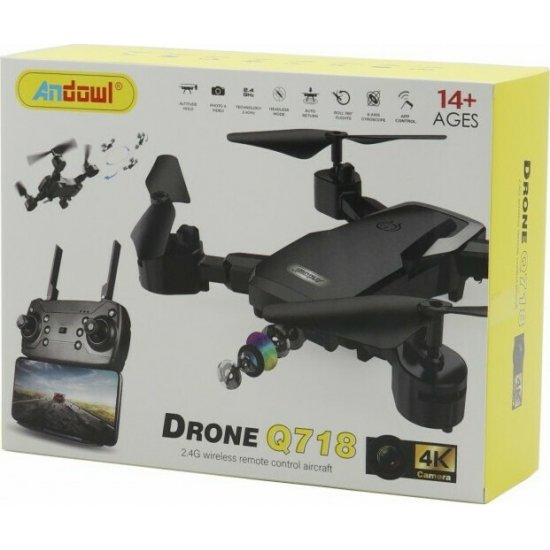 Andowl Q718 Drone 2.4 GHz με 4K Κάμερα και Χειριστήριο Andowl Q718 Drone 2.4 GHz με 4K Κάμερα και Χειριστήριο