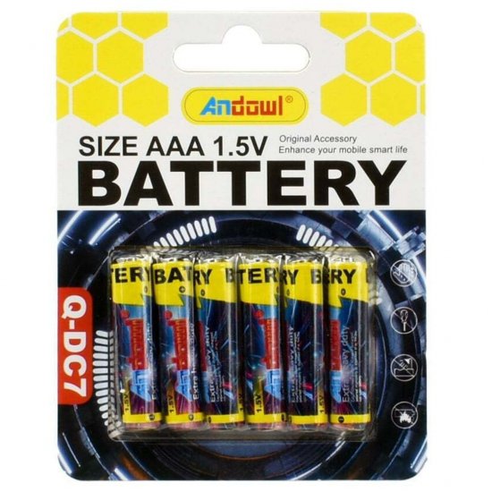 Andowl Q-DC7 Μπαταρίες AAA 1.5V 6τμχ Andowl Q-DC7 Μπαταρίες AAA 1.5V 6τμχ