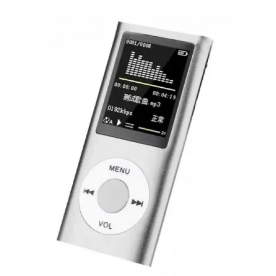 MP4 Player με οθόνη 1.8″ χωρίς εσωτερική μνήμη QPOD5 Andowl ασημί