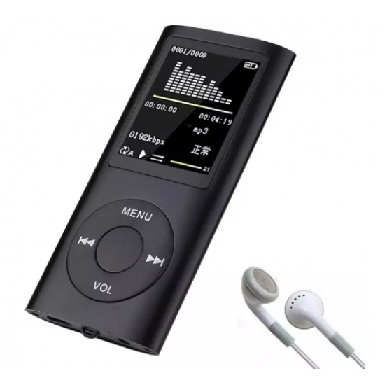 MP4 Player με οθόνη 1.8″ χωρίς εσωτερική μνήμη Andowl QPOD5 Μαύρο
