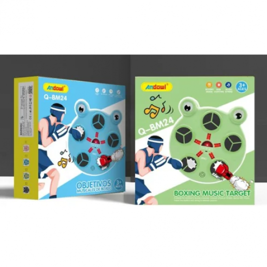 Μουσικό Ταμπλό Μποξ & Στόχου με Γάντια Andowl Q-BM24 Μπλε