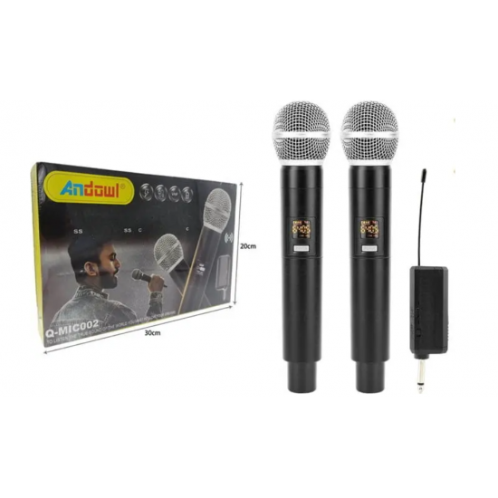 Andowl Ασύρματο Μικρόφωνο Q-MIC002 Set Χειρός Φωνής Andowl Ασύρματο Μικρόφωνο Q-MIC002 Set Χειρός Φωνής