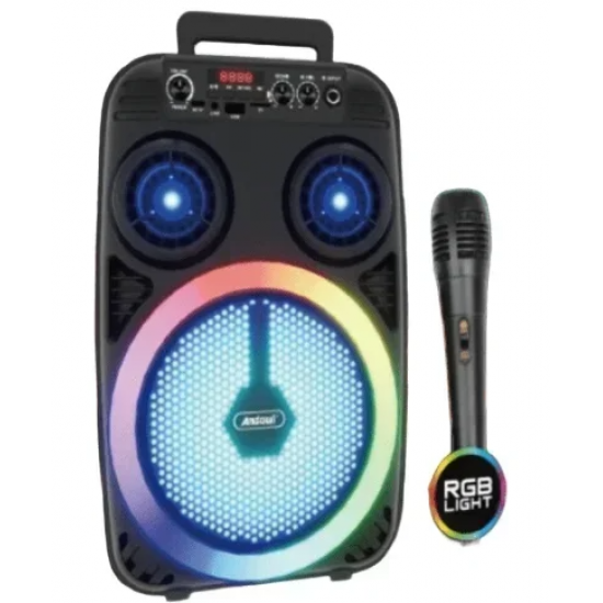 Ηχείο Hi-fi Stereo 8 με μικρόφωνο & φωτισμό LED RGB Andowl Q-YX06 Μαύρο Ηχείο Hi-fi Stereo 8 με μικρόφωνο & φωτισμό LED RGB Andowl Q-YX06 Μαύρο