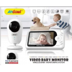 Andowl Q-SX905 Ασύρματη Ενδοεπικοινωνία Μωρού με Κάμερα & Οθόνη 4.3" και Αμφίδρομη Ομιλία