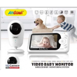 Andowl Q-SX905 Ασύρματη Ενδοεπικοινωνία Μωρού με Κάμερα & Οθόνη 4.3" και Αμφίδρομη Ομιλία