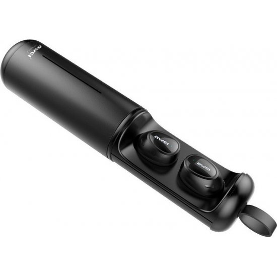 Awei T55 In-ear Bluetooth Handsfree Ακουστικά με Θήκη Φόρτισης Μαύρα Awei T55 In-ear Bluetooth Handsfree Ακουστικά με Θήκη Φόρτισης Μαύρα