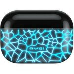 Awei T29 Pro Ακουστικά με Θήκη Φόρτισης Ice Crack Blue
