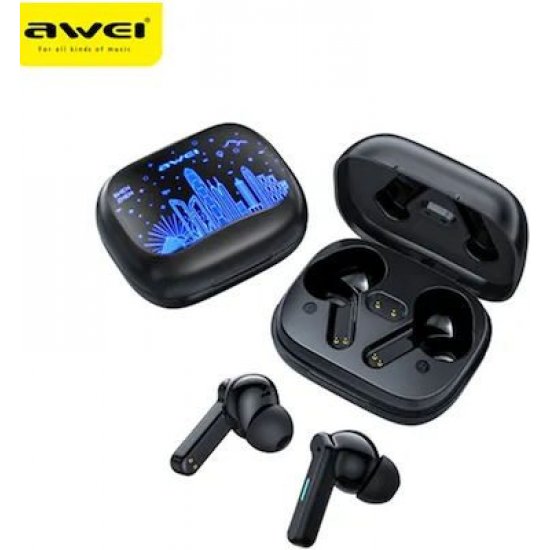 Awei T53 Ακουστικά με Θήκη Φόρτισης Μαύρα Awei T53 Ακουστικά με Θήκη Φόρτισης Μαύρα