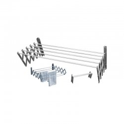 Πτυσσόμενη Απλώστρα Ρούχων Τοίχου 80x60cm 4m