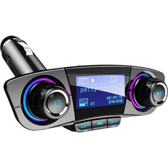 FM Transmitter με Bluetooth Με Ψηφιακή Οθόνη FM Transmitter με Bluetooth Με Ψηφιακή Οθόνη