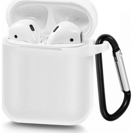 Θήκη Σιλικόνης για Airpods Λευκή Θήκη Σιλικόνης για Airpods Λευκή