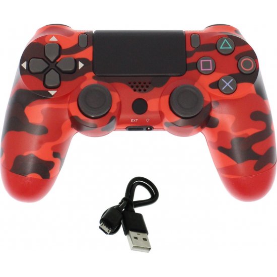 Ασύρματο Χειριστήριο Bluetooth Για Ps4 Ps Tv Camouflage Red - (OEM) Ασύρματο Χειριστήριο Bluetooth Για Ps4 Ps Tv Camouflage Red - (OEM)
