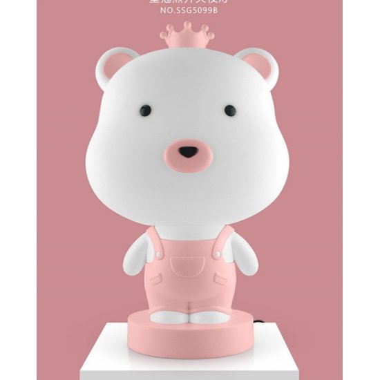 Παιδικό Φωτιστικό King Bear Ροζ Παιδικό Φωτιστικό King Bear Ροζ