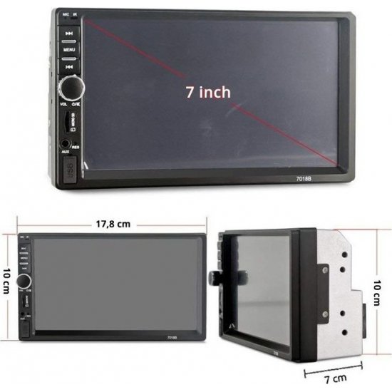 Multimedia 7030CM Ηχοσύστημα Αυτοκινήτου Universal 2DIN (Bluetooth/USB) με Οθόνη Αφής 7 Multimedia 7030CM Ηχοσύστημα Αυτοκινήτου Universal 2DIN (Bluetooth/USB) με Οθόνη Αφής 7
