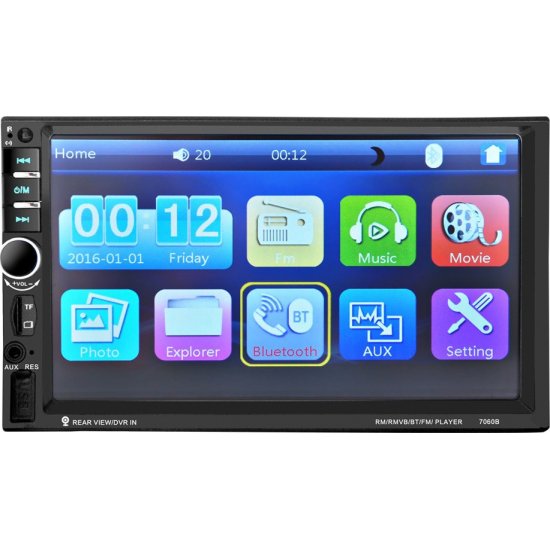 Ηχοσύστημα MP5 με LCD οθόνη αφής 7″, Bluetooth, ραδιόφωνο και χειριστήριο 7060B Ηχοσύστημα MP5 με LCD οθόνη αφής 7″, Bluetooth, ραδιόφωνο και χειριστήριο 7060B