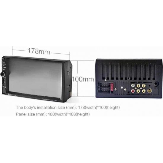 Ηχοσύστημα MP5 με LCD οθόνη αφής 7″, Bluetooth, ραδιόφωνο και χειριστήριο 7060B Ηχοσύστημα MP5 με LCD οθόνη αφής 7″, Bluetooth, ραδιόφωνο και χειριστήριο 7060B