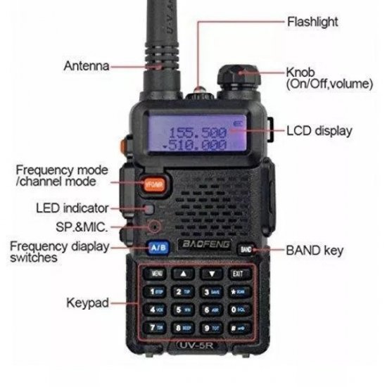 Baofeng UV-5R (5W) Black Baofeng UV-5R (5W) Black