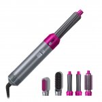 Hot Air Styler 5 in 1 Ηλεκτρική Βούρτσα Μαλλιών Κεραμική για Ίσιωμα & Μπούκλες με Αέρα