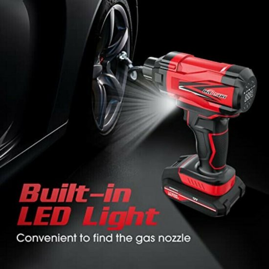 Τρόμπα Αέρος με ψηφιακή ένδειξη και φακό- Air Pump C1811 CARSUN