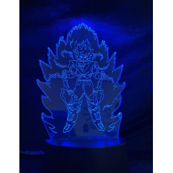 Διακοσμητικό Φωτιστικό 3D Illusion LED Dragon Ball Goku Πολύχρωμο