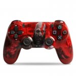 Doubleshock Ασύρματο Gamepad για PS4 God Of War Κόκκινο