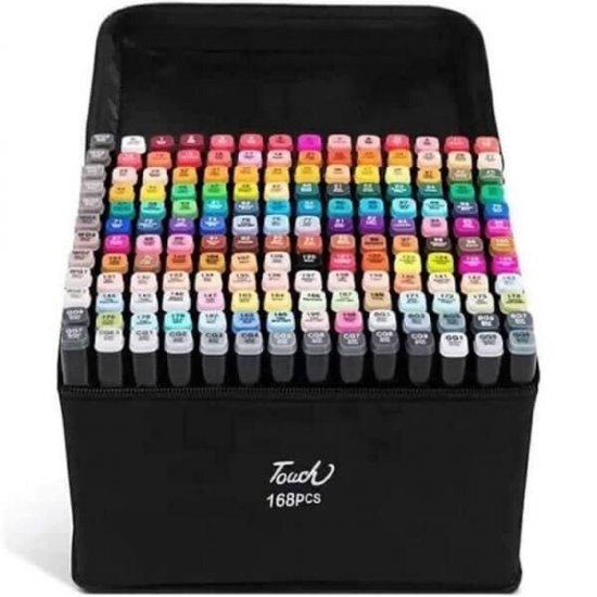 Touch Double-Sided Highlights Μαρκαδόροι Ζωγραφικής Σετ 168 Χρώματα Touch Double-Sided Highlights Μαρκαδόροι Ζωγραφικής Σετ 168 Χρώματα