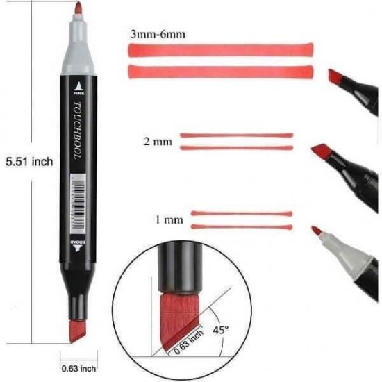 Touch Double-Sided Highlights Μαρκαδόροι Ζωγραφικής Σετ 168 Χρώματα Touch Double-Sided Highlights Μαρκαδόροι Ζωγραφικής Σετ 168 Χρώματα