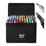 Επαγγελματικοί Μαρκαδόροι Ζωγραφικής με Διπλή Μύτη σε 80 Χρώματα