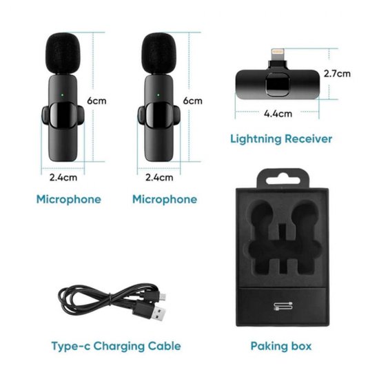 Μικρόφωνο Ασύρματο Apexel K9 Lightning Μικρόφωνο Ασύρματο Apexel K9 Lightning