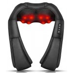 Songen Μαξιλάρι Μασάζ Shiatsu για Αντιμετώπιση του Πόνου Μαύρο