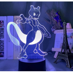 Διακοσμητικό Φωτιστικό 3D Illusion LED Pokemon Πολύχρωμο