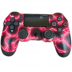 Ασύρματο Χειριστήριο Doubleshock 4 Bluetooth Για PS4 Red Thunder