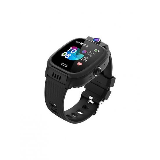 Y31 Παιδικό Smartwatch με GPS και Καουτσούκ/Πλαστικό Λουράκι Μαύρο