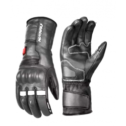 Δερμάτινα Θερμαινόμενα Αδιάβροχα Γάντια Μηχανής L– XXL Motowolf MDL0343-BK – Μαύρο