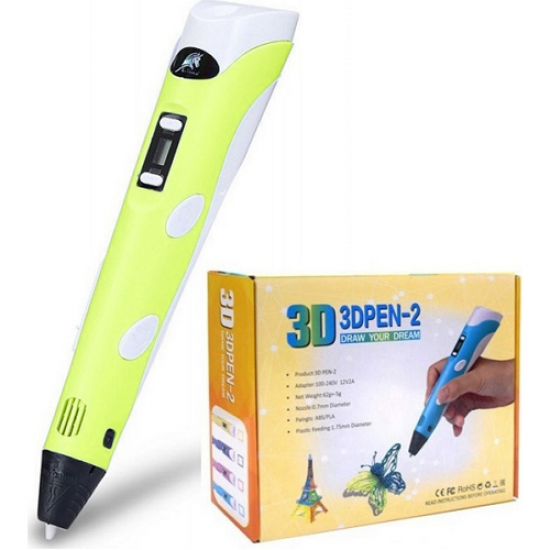 3D Pen 2 Draw Your Dream Κίτρινο 3D Pen 2 Draw Your Dream Κίτρινο
