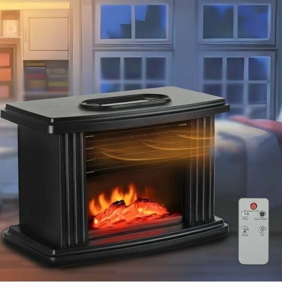 Mini Τζάκι Αερόθερμο με Εφέ Φλόγας 1000W Mini Τζάκι Αερόθερμο με Εφέ Φλόγας 1000W