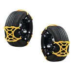 Αντιολισθητικές αλυσίδες χιονιού-πάγου-άμμου-λάσπης για το αυτοκίνητο - Νέου τύπου - Σετ 6 Τεμαχίων