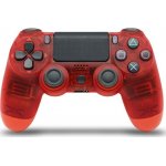 Doubleshock Ασύρματο Gamepad για PS4 Transparent Red