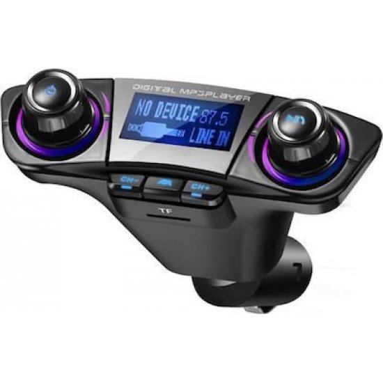 FM Transmitter με Bluetooth Με Ψηφιακή Οθόνη FM Transmitter με Bluetooth Με Ψηφιακή Οθόνη