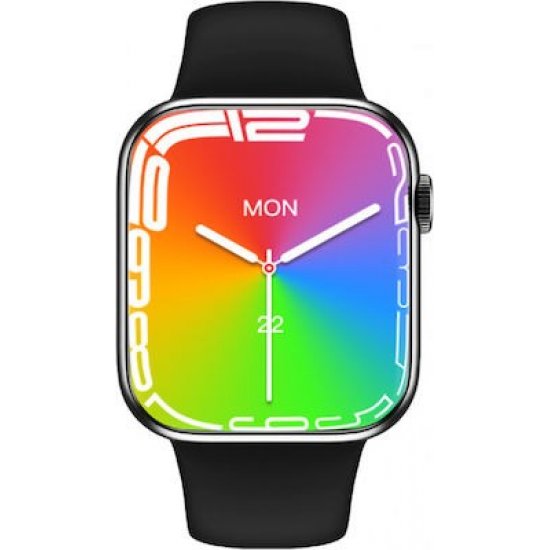 H7 Max Smartwatch με Παλμογράφο Μαύρο H7 Max Smartwatch με Παλμογράφο Μαύρο