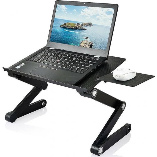 Πτυσσόμενο Τραπεζάκι Laptop T8 με Δύο Ανεμιστήρες