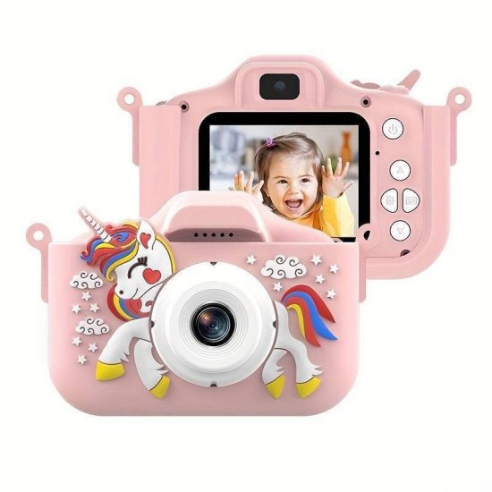 Compact Παιδική Φωτογραφική Μηχανή Unicorn Ροζ