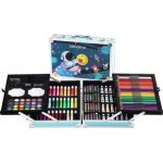 Σετ Ζωγραφικής σε Βαλιτσάκι Αλουμινίου με Μελάνια Μη Τοξικά 145τμχ