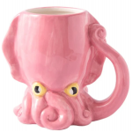 Κεραμική Τρισδιάσταστη Κούπα Ροζ Χταπόδι