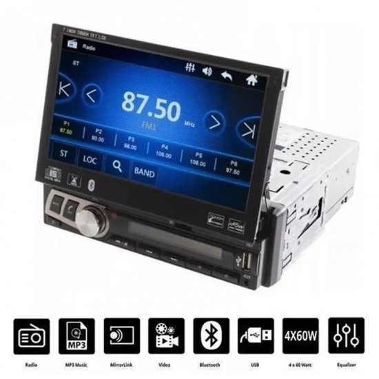 M706L Ηχοσύστημα Αυτοκινήτου Universal 1DIN (Bluetooth/USB/AUX) με Οθόνη Αφής 7″ M706L Ηχοσύστημα Αυτοκινήτου Universal 1DIN (Bluetooth/USB/AUX) με Οθόνη Αφής 7″