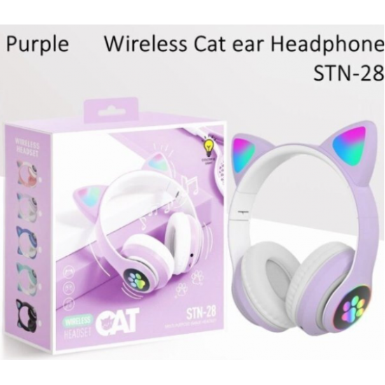 Cat STN-28 Ασύρματα Bluetooth Ακουστικά Μωβ Cat STN-28 Ασύρματα Bluetooth Ακουστικά Μωβ