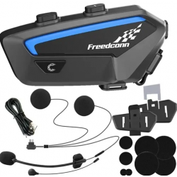 Ενδοεπικοινωνία μονή για κράνος μηχανής με Bluetooth FreedConn FX - μαύρο  Ενδοεπικοινωνία μονή για κράνος μηχανής με Bluetooth FreedConn FX - μαύρο