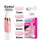 Επαναφορτιζόμενη αποτριχωτική μηχανή Kemei KM-1900 ροζ