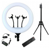 Φωτιστικό Ring Light YQ-580 58cm με Τρίποδο Δαπέδου και Βάση Κινητού